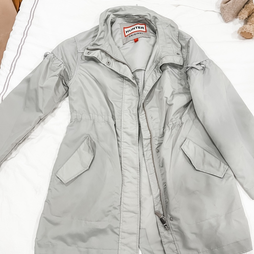 HUNTER rain coat SMALL Grey
